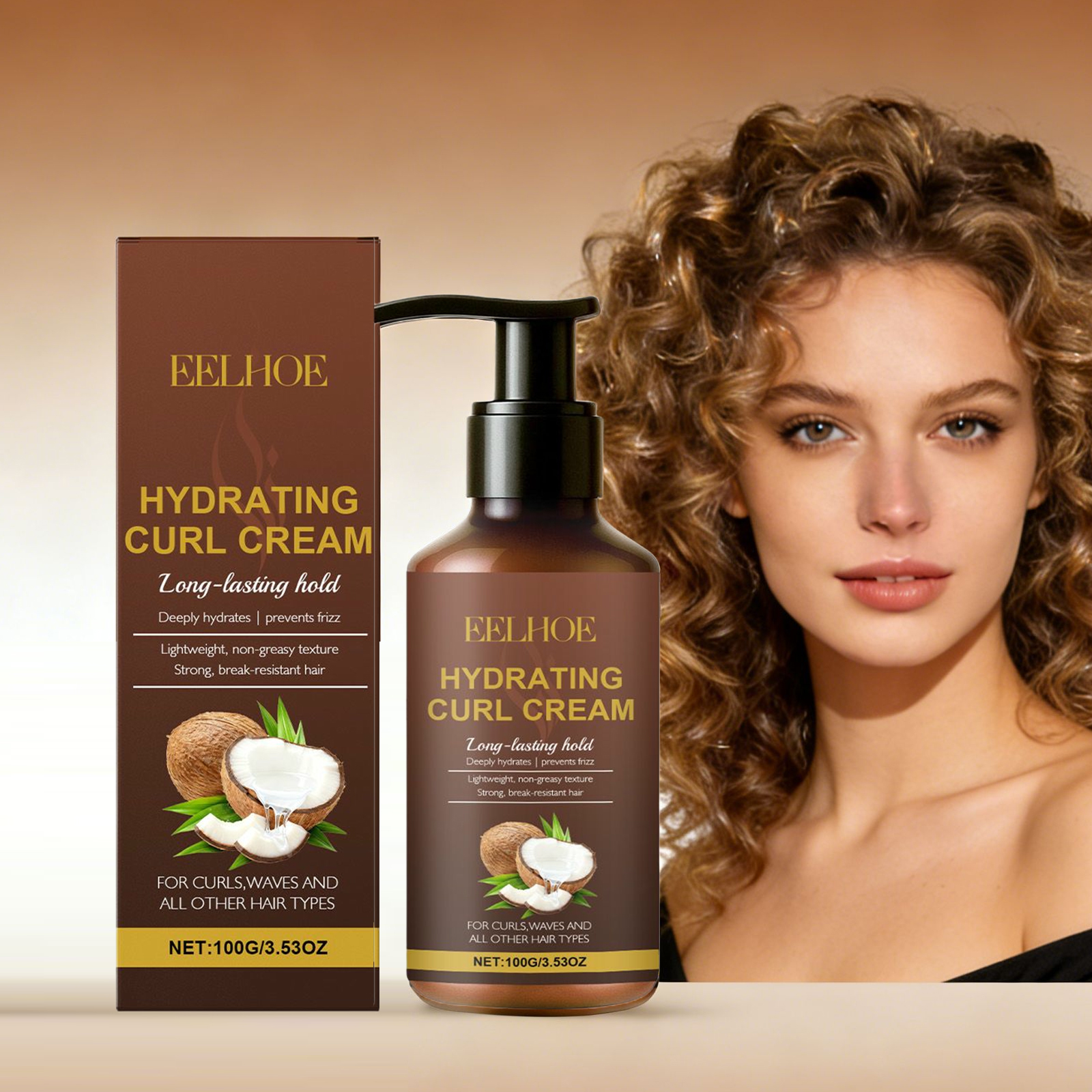 Hair Care Long Hair - Curl Styling Cream for Wavy and