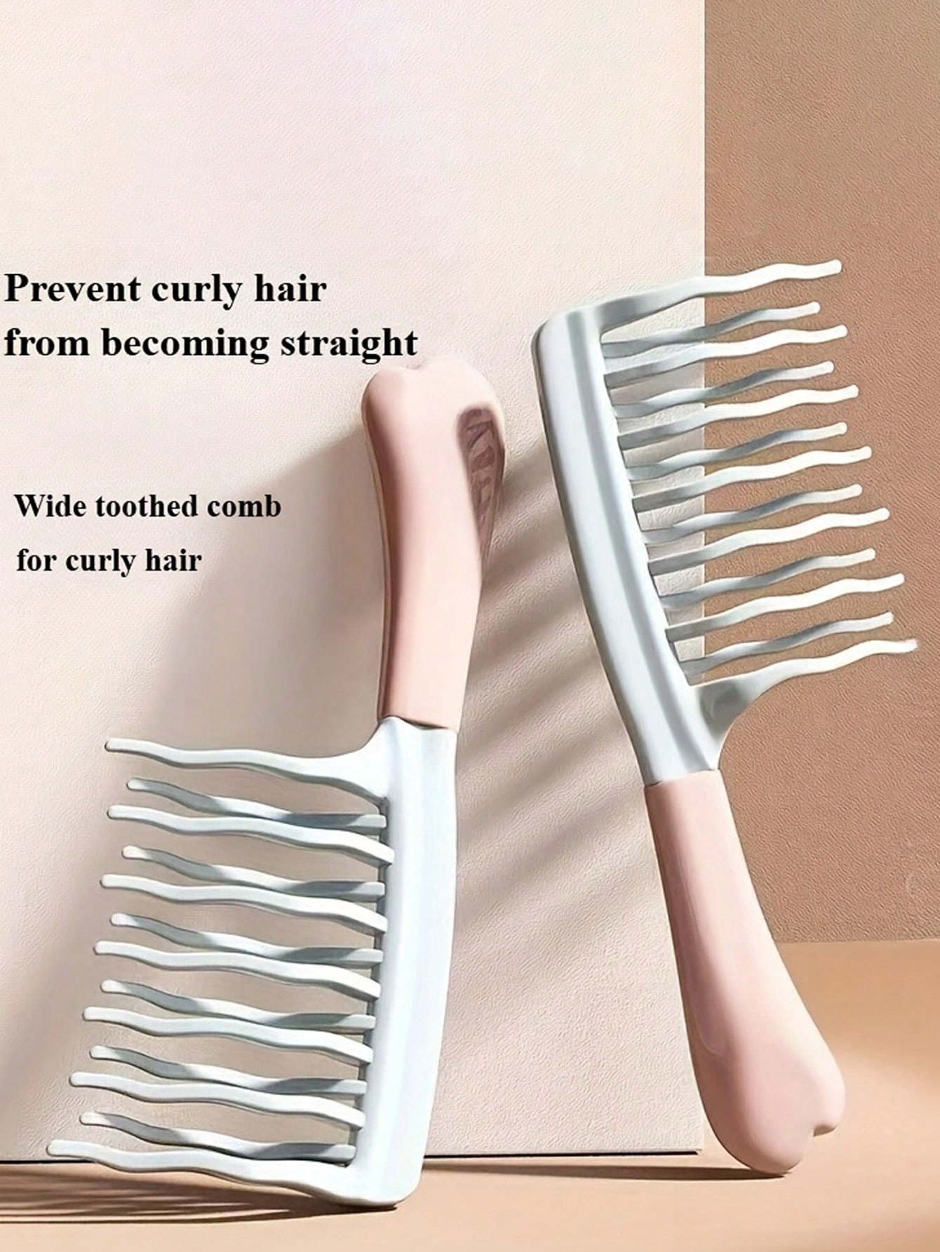 Hair Care Long Hair - 1 Set Of Double-Tooth Wide-Tooth Hair