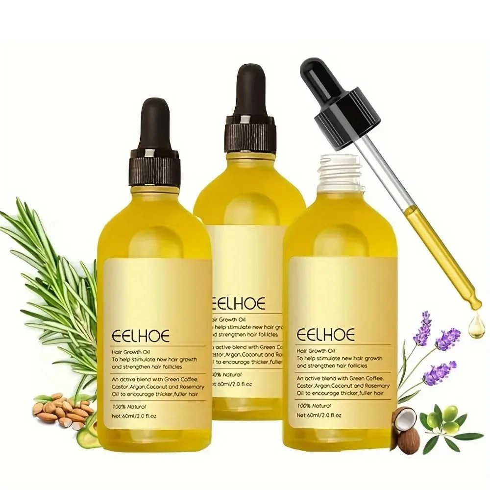 Hair Care Fragrance Essential Oil - 1/2/3pcs Natural Hair Growth Oil Rosemary