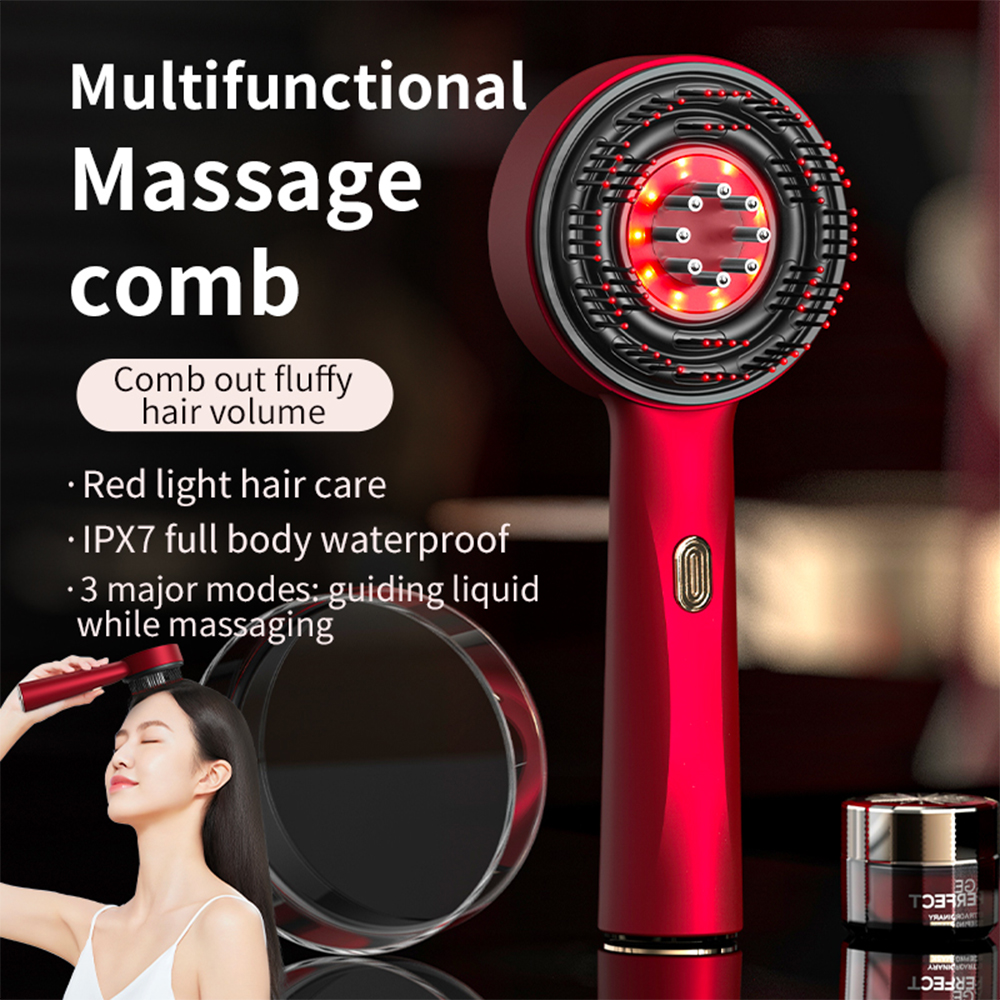 Hair Care Essence - Electric Vibration Massage Comb Red Light
