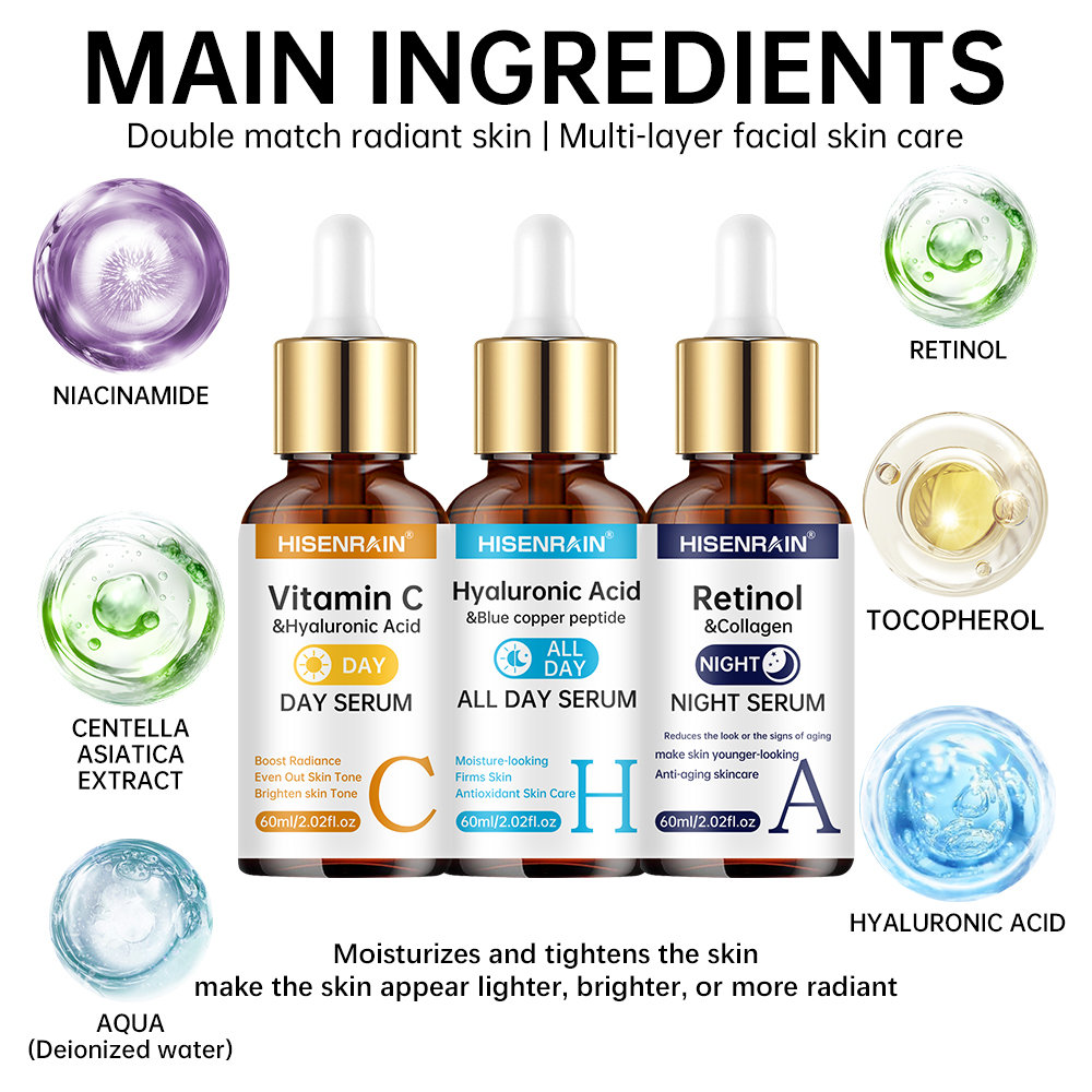 HISENRAIN Vitamin C + Retinol  - Silk Press Serum ulasan dan harga