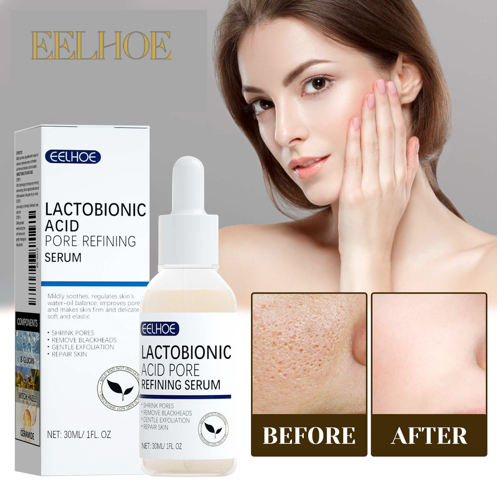 EELHOE Lactobionic Acid Pore S - Silk Press Serum ulasan dan harga