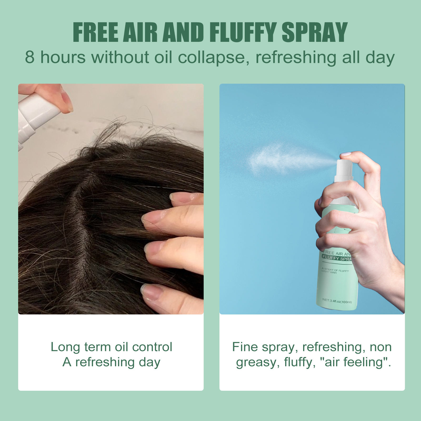 Collagen Fluffy Hair Spray Lon - Hair Care Long Hair ulasan dan harga