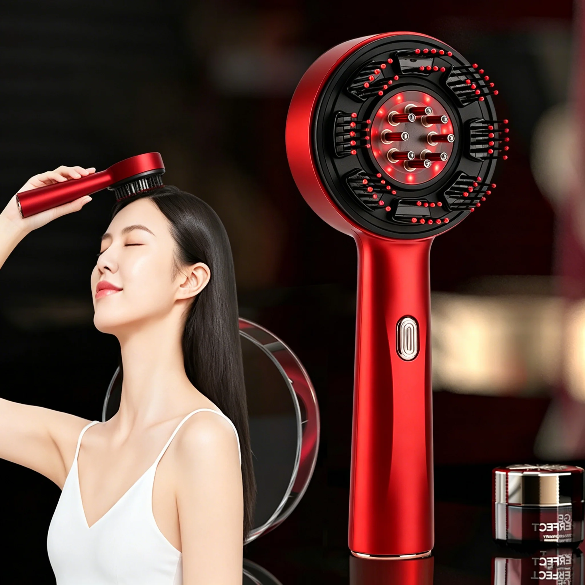Electric Massage Comb Portable - Hair Care Essence ulasan dan harga