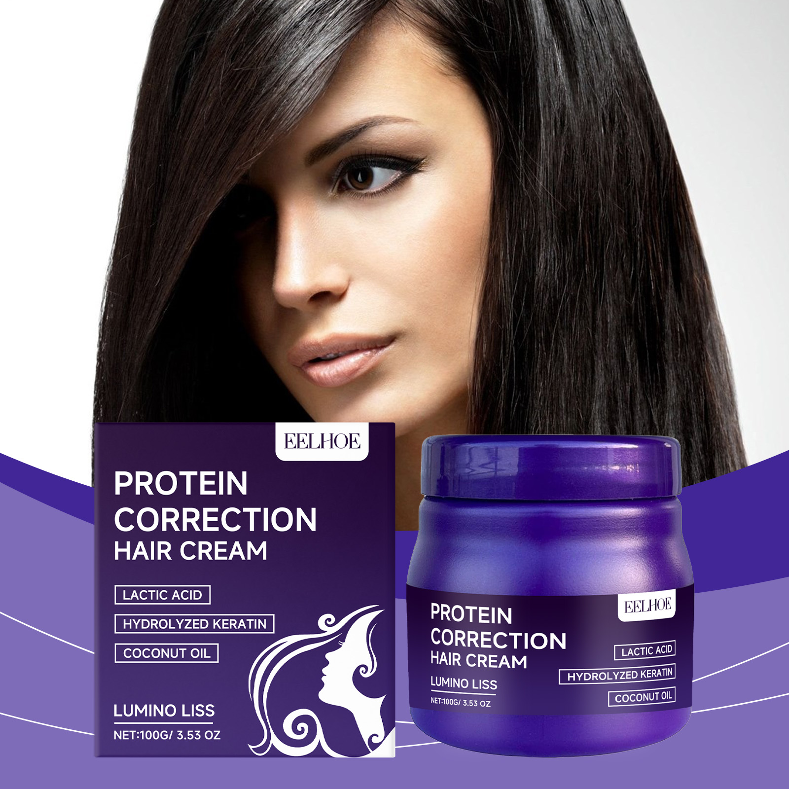 EELHOE Protein Hair Straighten - Hair Care Dupes ulasan dan harga