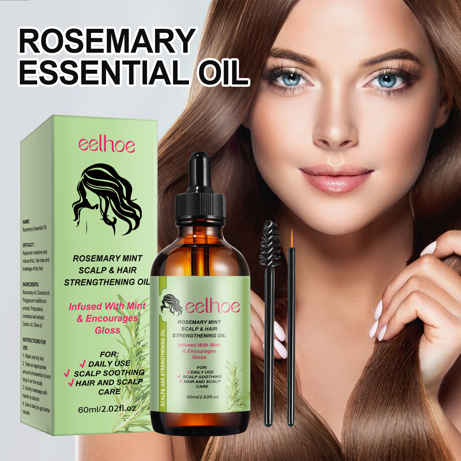 Eelhoe Rosemary Hair Care Seri - Hair Care Olaplex ulasan dan harga
