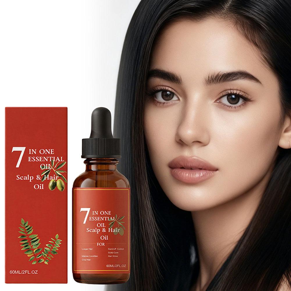 1-5X 60ml 7-in-1 Essential Sca - Hair Care Fragrance Essential Oil ulasan dan harga
