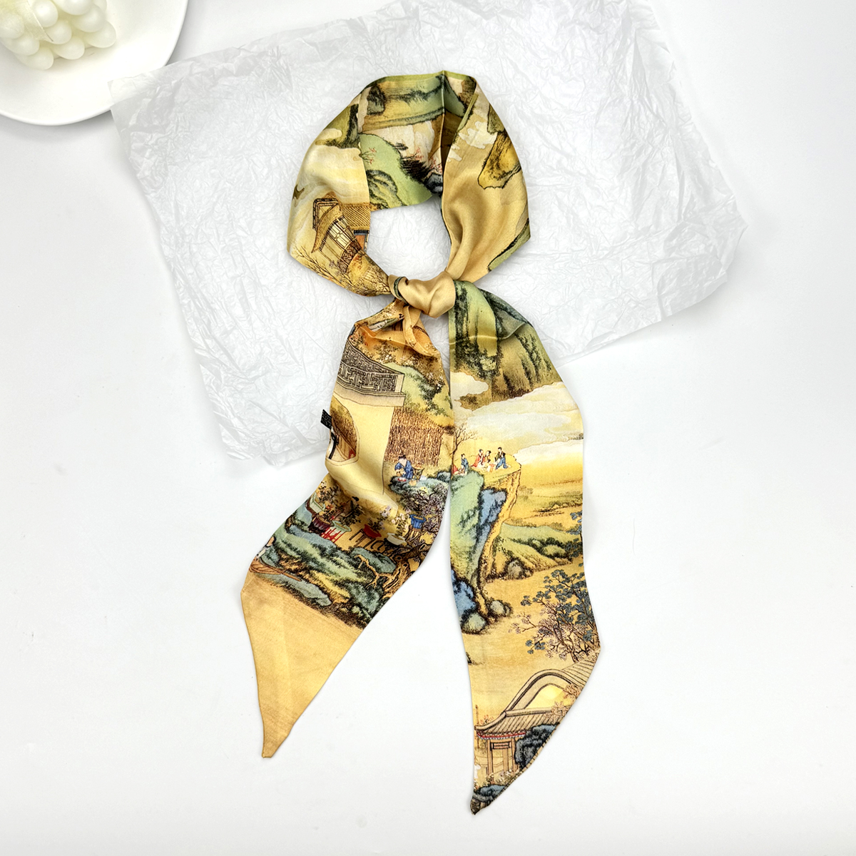 New Ribbon Silk Long Scarf Wom - Hair Care Long Hair ulasan dan harga