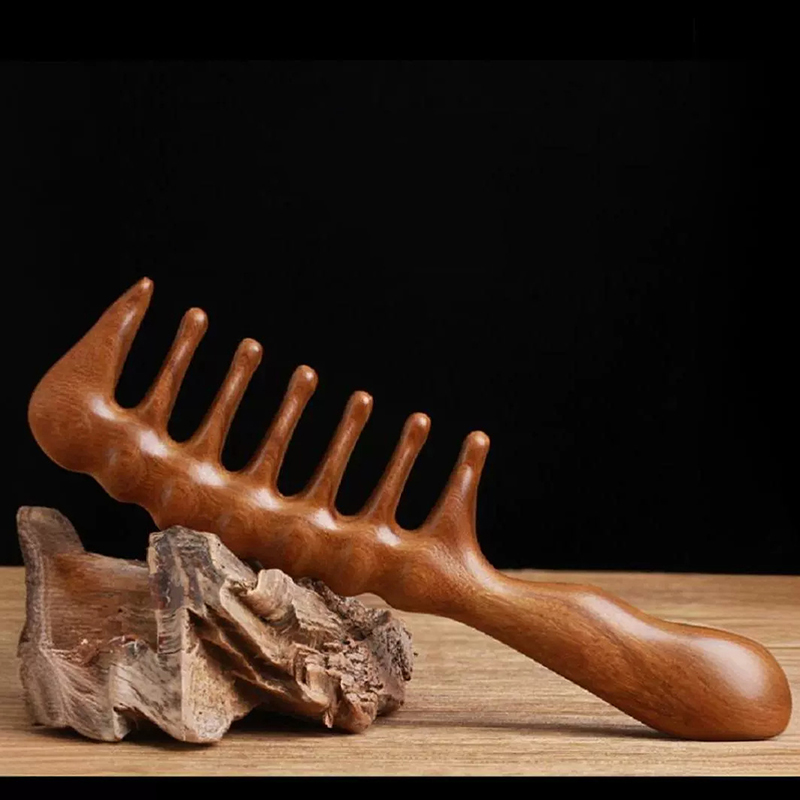 Natural Sandalwood Hair Combs  - Hair Care Long Hair ulasan dan harga