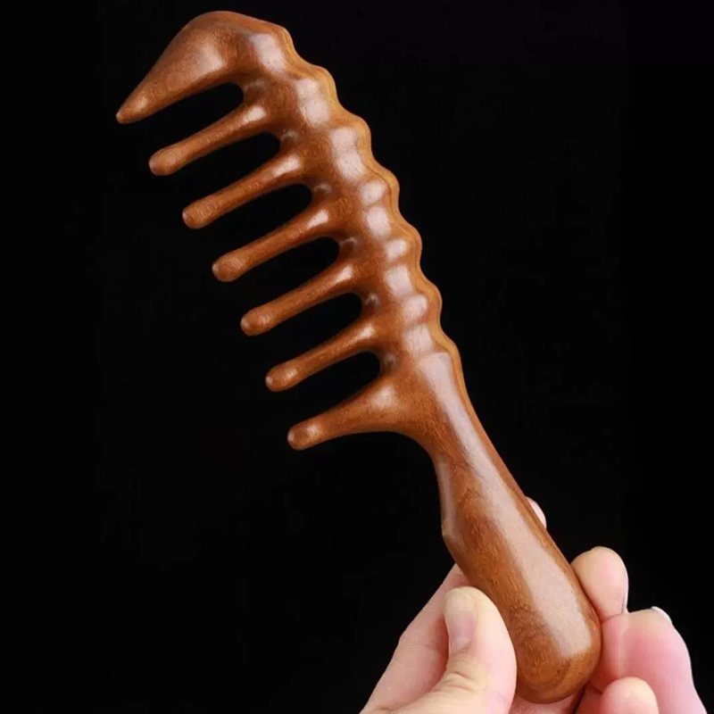 Natural Sandalwood Hair Combs  - Hair Care Long Hair ulasan dan harga