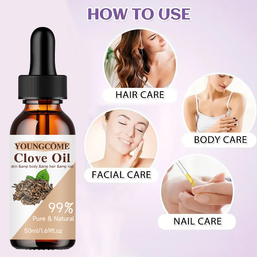 2pcs Clove essential oil helps - Silk Press Serum ulasan dan harga