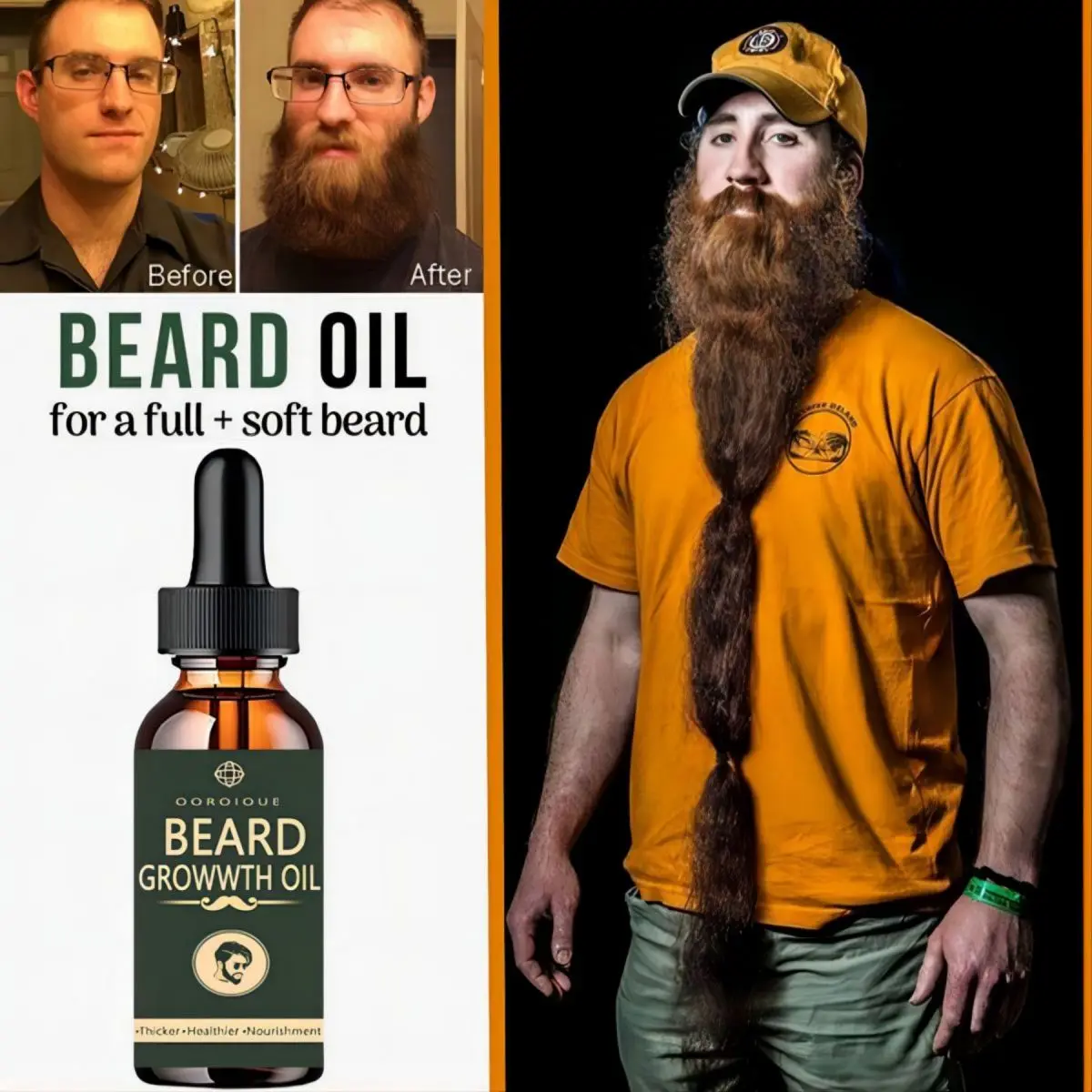 Fast Beard Growth Oil Beard Oi - Hair Care Fragrance Essential Oil ulasan dan harga