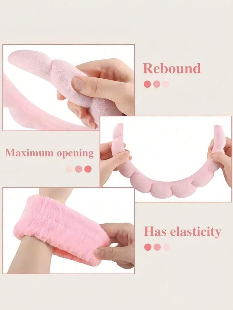 3pcs1set  Sponge Headband Wris - Hair Care Is Self Care ulasan dan harga