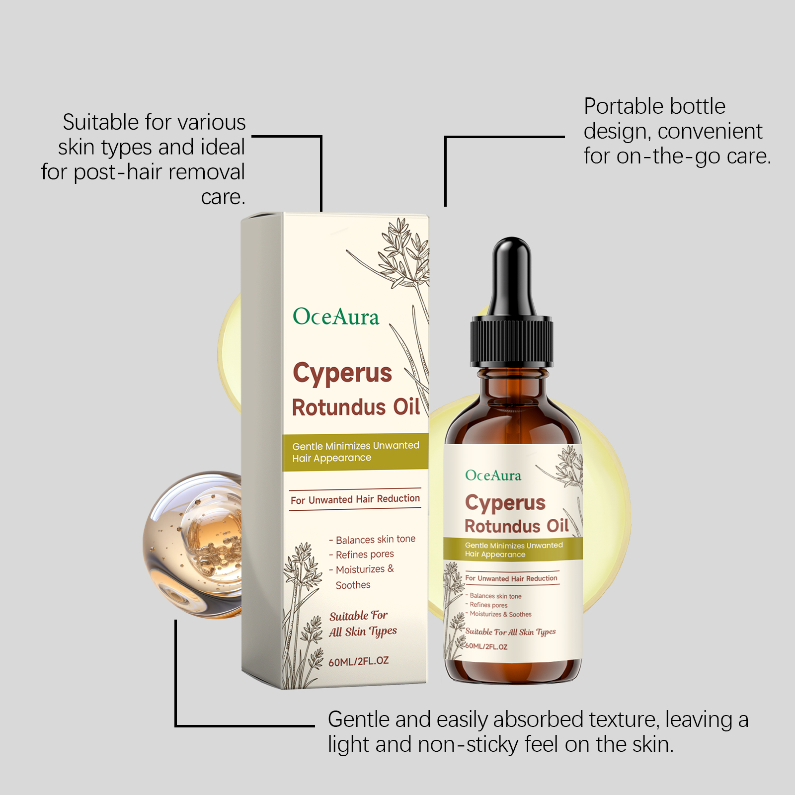 Cyperus Rotundus Hair Removal  - Hair Care Fragrance Essential Oil ulasan dan harga