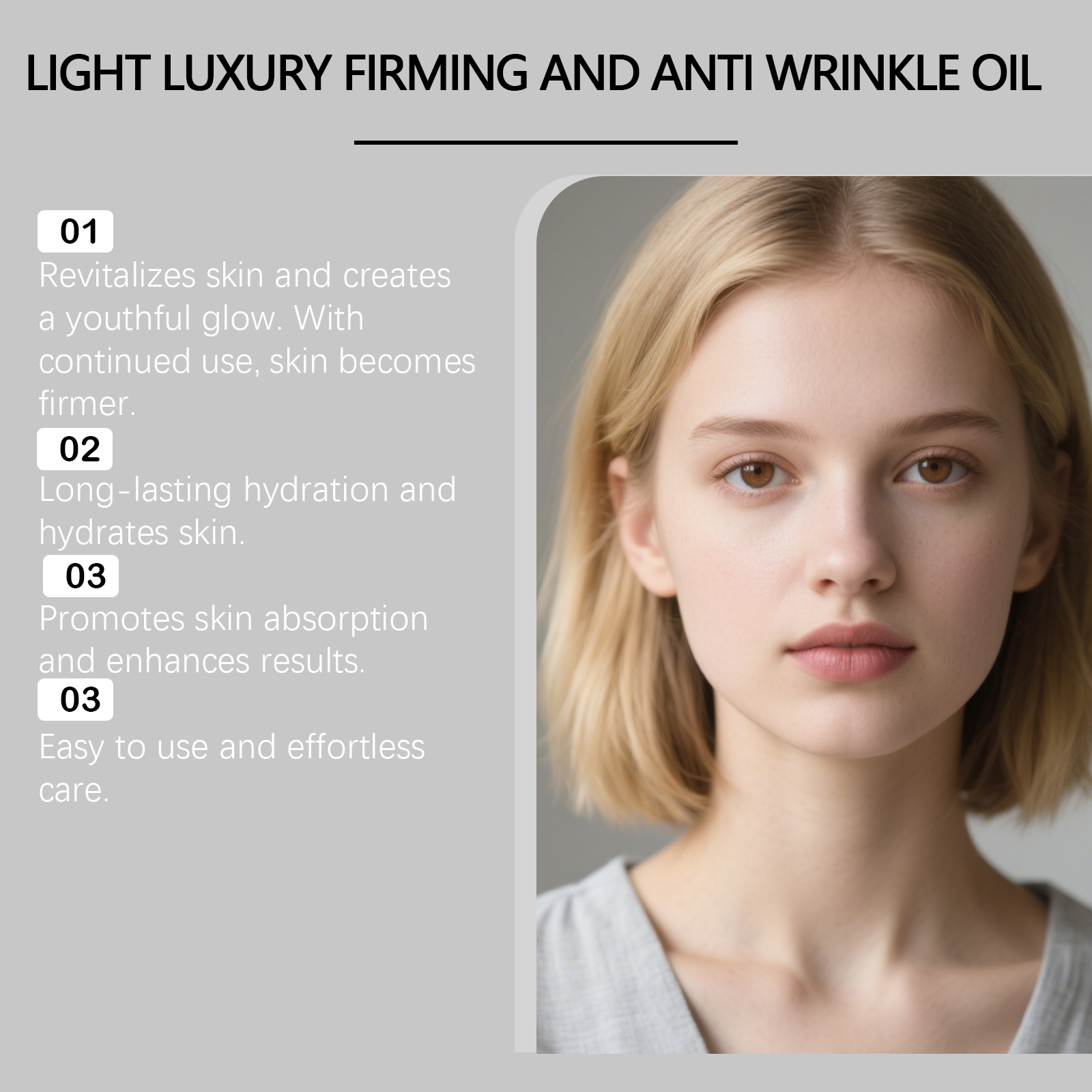 Firming Facial Care Oil Liftin - Silk Press Serum ulasan dan harga