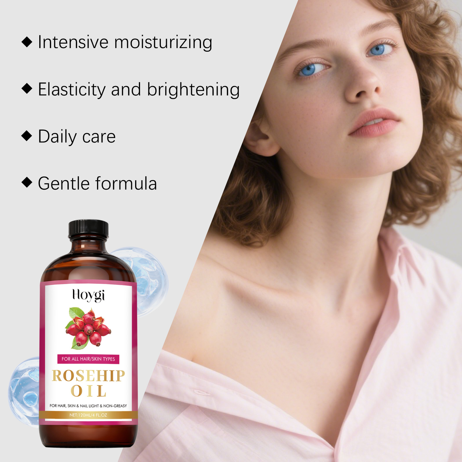Natural Rosehip Seed Essential - Silk Press Serum ulasan dan harga