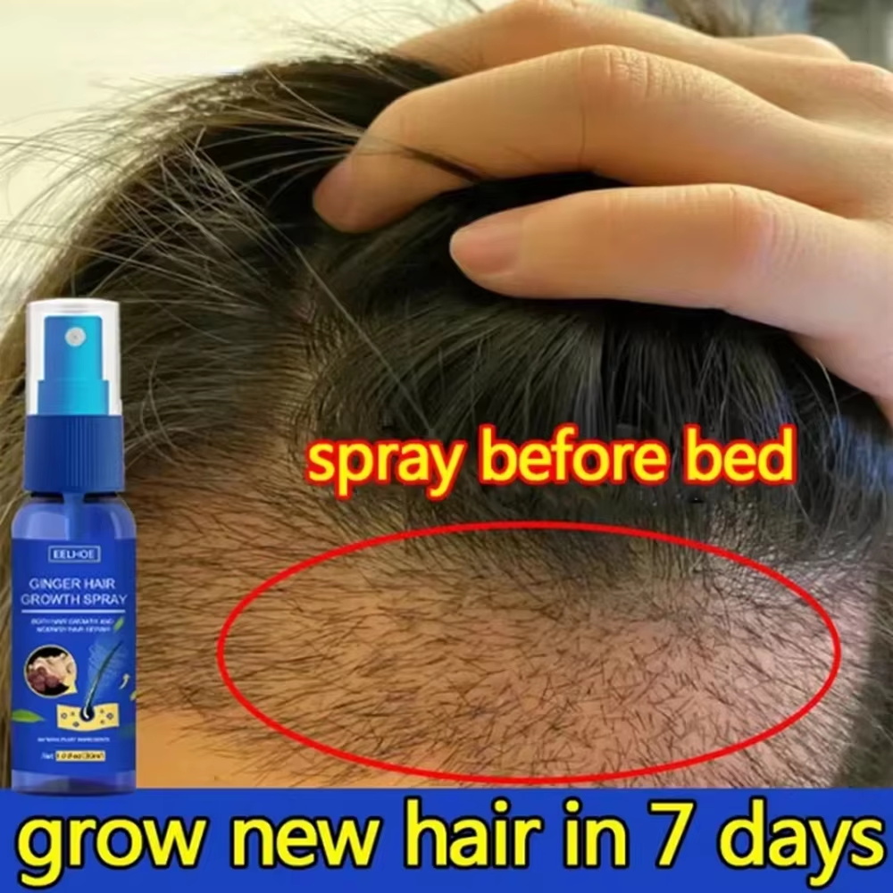 Ginger Hair Growth spray Anti  - Hair Care Essence ulasan dan harga