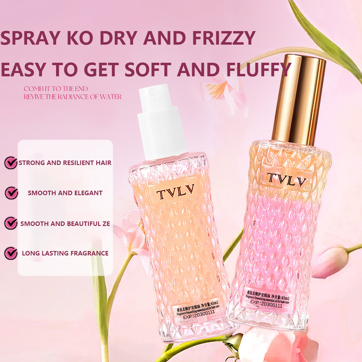 2 - in - 1 Hair Repair Perfume - Hair Care Fragrance Essential Oil ulasan dan harga