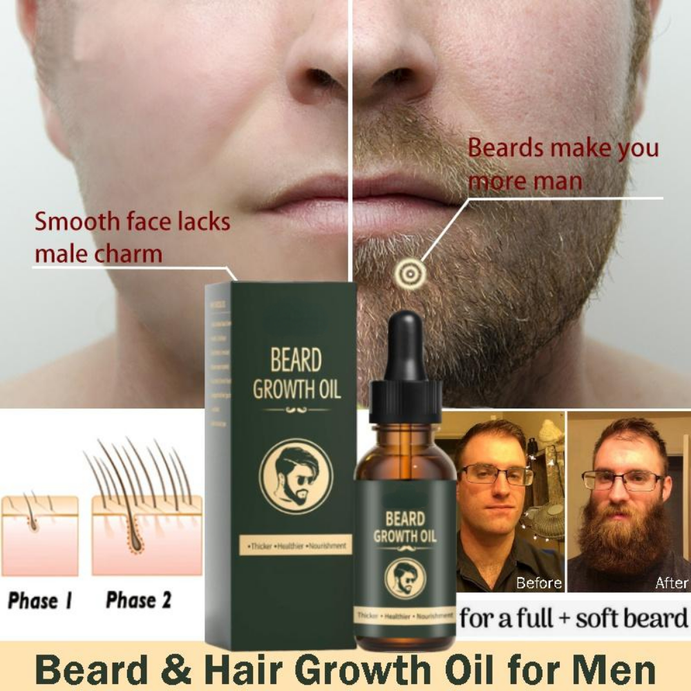 Fast Beard Growth Oil Beard Oi - Hair Care Fragrance Essential Oil ulasan dan harga