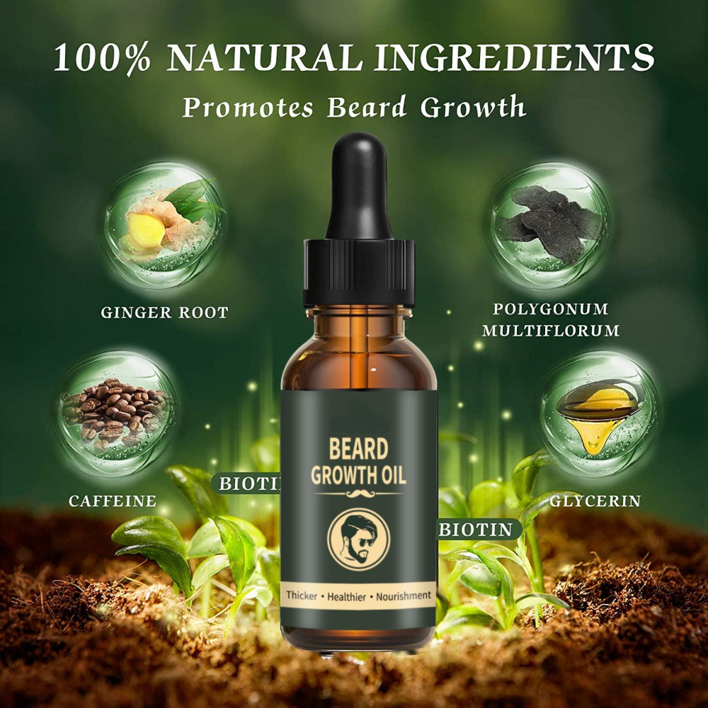 Fast Beard Growth Oil Beard Oi - Hair Care Fragrance Essential Oil ulasan dan harga