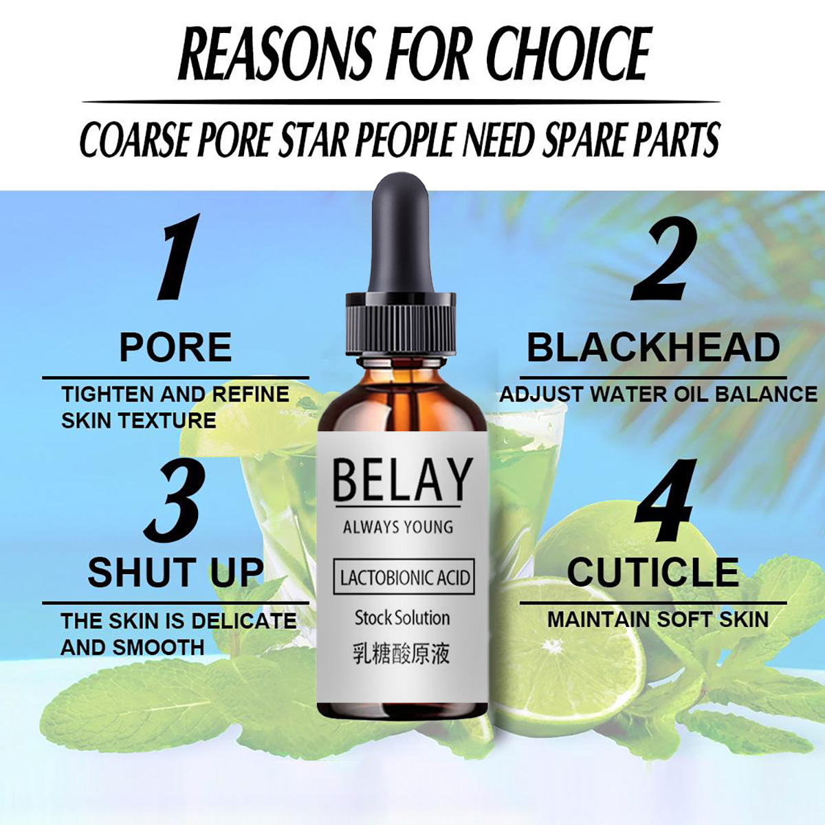 Lactobionic Acid Shrink Pores  - Silk Press Serum ulasan dan harga