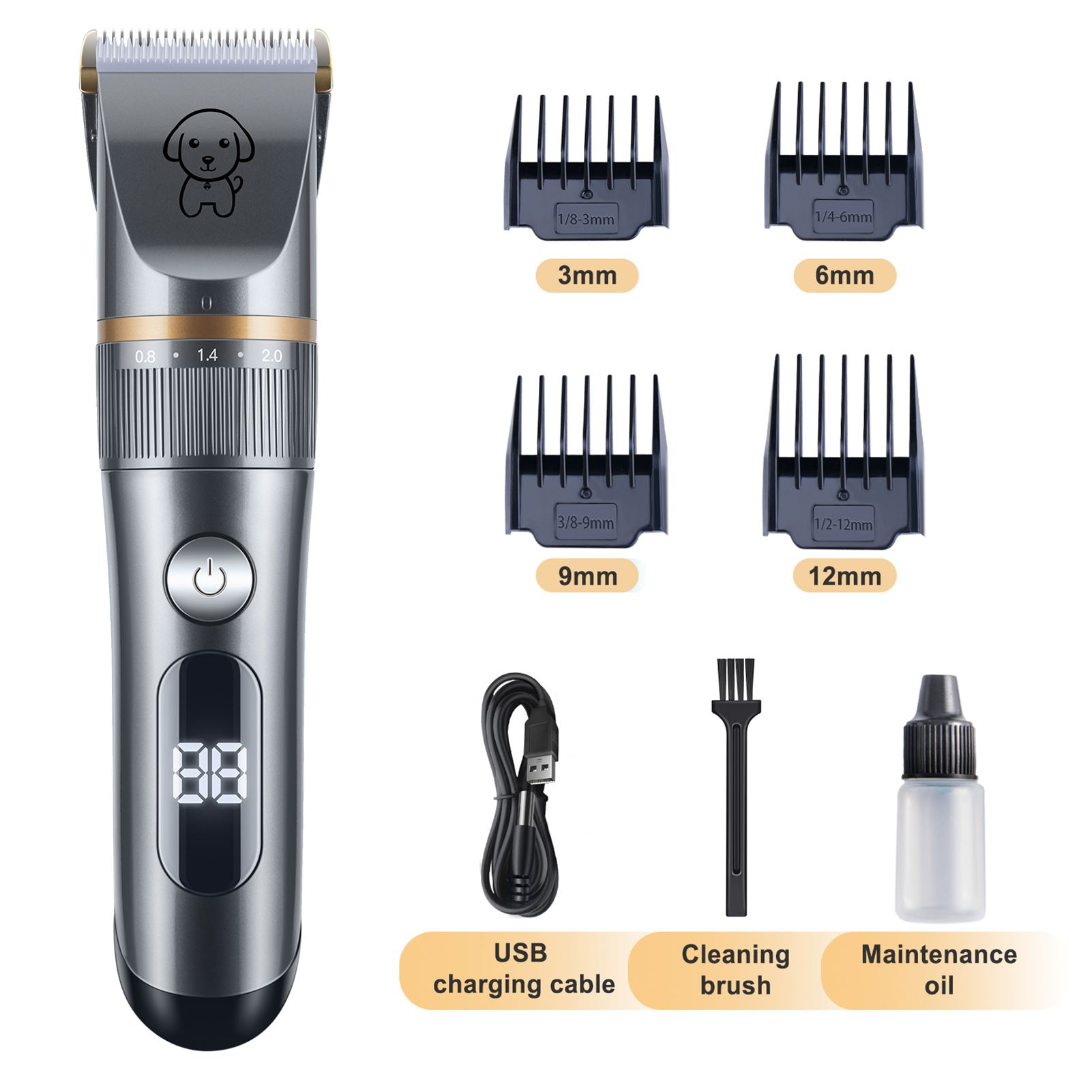 Pet Hair Trimmer Quiet Cat Cli - Hair Care Long Hair ulasan dan harga